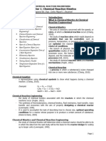 Chemical Reaction Kinetics