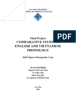 Comparative Study of English and Vietnamese Phonology