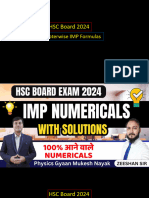 MOST IMP NUMERICALS With SOLUTION