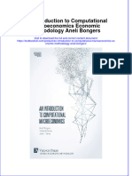 Full Chapter An Introduction To Computational Macroeconomics Economic Methodology Aneli Bongers PDF