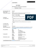 FNCE2003 Business Analysis For Investment Semester 2 2023 Miri Sarawak Campus INT