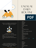 b1 Unusual Daily Routine