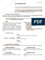 Intemperismo, Erosão e Formação Do Solo