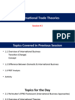 Session 2 Chapter 2 International Trade Theories