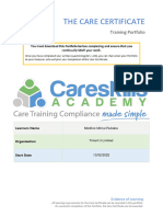 Care Certificate Learning Portfolio Editable