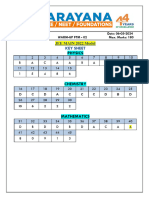 Xii Ic Iit FTM 2 Warm Up Key 06.05.2024