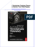 Full Chapter Automotive Technician Training Theory 2Nd Edition Denton Tom Pells Hayley PDF