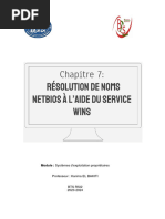 Chapitre7 - Résolution de Noms NetBIOS À L'aide Du Service WINS