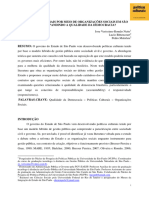 Artigo - Políticas Culturais Por Meio de Organizações Sociais em SP