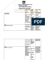 FINALFaculty of Arts FIRST SEMESTER Examinations Timetable 2023-24