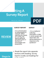 Writing A Survey Report EAPP 05.06.24