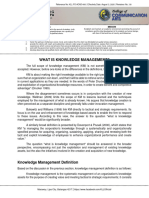 RC3 Knowledge Management Definition and USEFULNESS