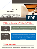 Teaching Writing - Mechanics of Writing