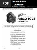 TRANSFER Fabco TC 38 Service Manual