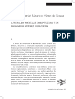 A Teoria Da 'Sociedade Do Espetáculo' e Os Mass Media. Vetores Ideológicos