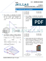 Trigonometría - Semana 3 - R.T de Ángulos Agudos