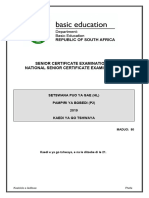 Setswana HL P2 May-June 2019 Memo