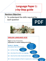 Language Paper 1 - Step by Step Guide