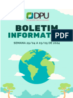 Boletim Informativo Semanal 29 - 04 A 03 - 05