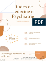 Études de Médecine Et Psychiatrie