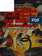 Evaluación e Intervención Cognitiva Conductual en Niños y - Ferrer Botero, Alberto - Gómez Maquet, Yvonne - Universidad