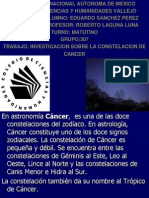 La Nueva Presentacion de La Constelacion de Cancer