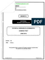 PHY SC GR 12 June 2019 P2 and Memo