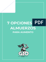 7 Ideas de Almuerzos 1 Aumento