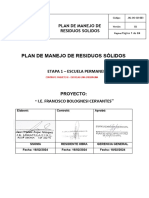 2.2 Plan de Manejo de Residuos