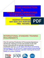 Oil and Gas Processing Operations Technician Training 2024