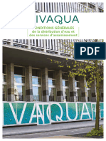 Conditions Generales Vivaqua 2022