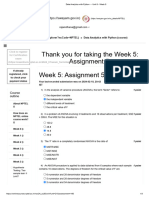 Data Analytics With Python - Unit 8 - Week 5