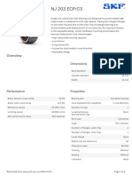 SKF NJ 203 ECP - C3 Specification