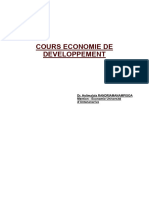 Cours Economie de Développement