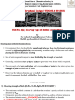 1a - V - Bearing Type of Bolted Connection