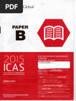 ICAS Y4 English B 2015 With Answers