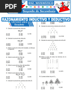 Razonamiento Inductivo y Deductivo para Segundo Grado de Secundaria