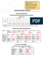 Dna Fee Structure (2024-25)