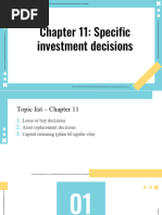 Chapter 11 - Specific Investment Decisions - Gui HV