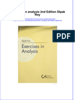 Full Chapter Exercises in Analysis 2Nd Edition Dipak Roy PDF