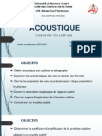 1.1 - ACOUSTIQUE - Caractéristiques & Propriétés