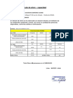 Caculo de Aforo y Evacuacion Gimnacio