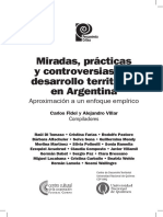 Miradas, Prácticas y Controversias Del Desarrollo Territorial en Argentina Aproximación A Un Enfoque Empírico