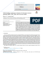 TAM-Understanding Continuance Intention of Enterprise Resources Planning (ERP)