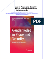 PDF Gender Roles in Peace and Security Prevent Protect Participate Manuela Scheuermann Ebook Full Chapter