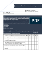 Herramienta para Evaluar La Implementación Del Principio No 16 de COSO ERM 2017