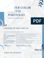 Winter Color Palette Portfolio by Slidesgo