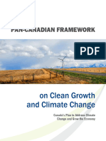 Pan Canadian Framework: On Clean Growth and Climate Change