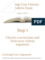 Outlining Your Literary Analysis Essay