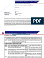Silabo - Resolucion de Problemas Matematicos I